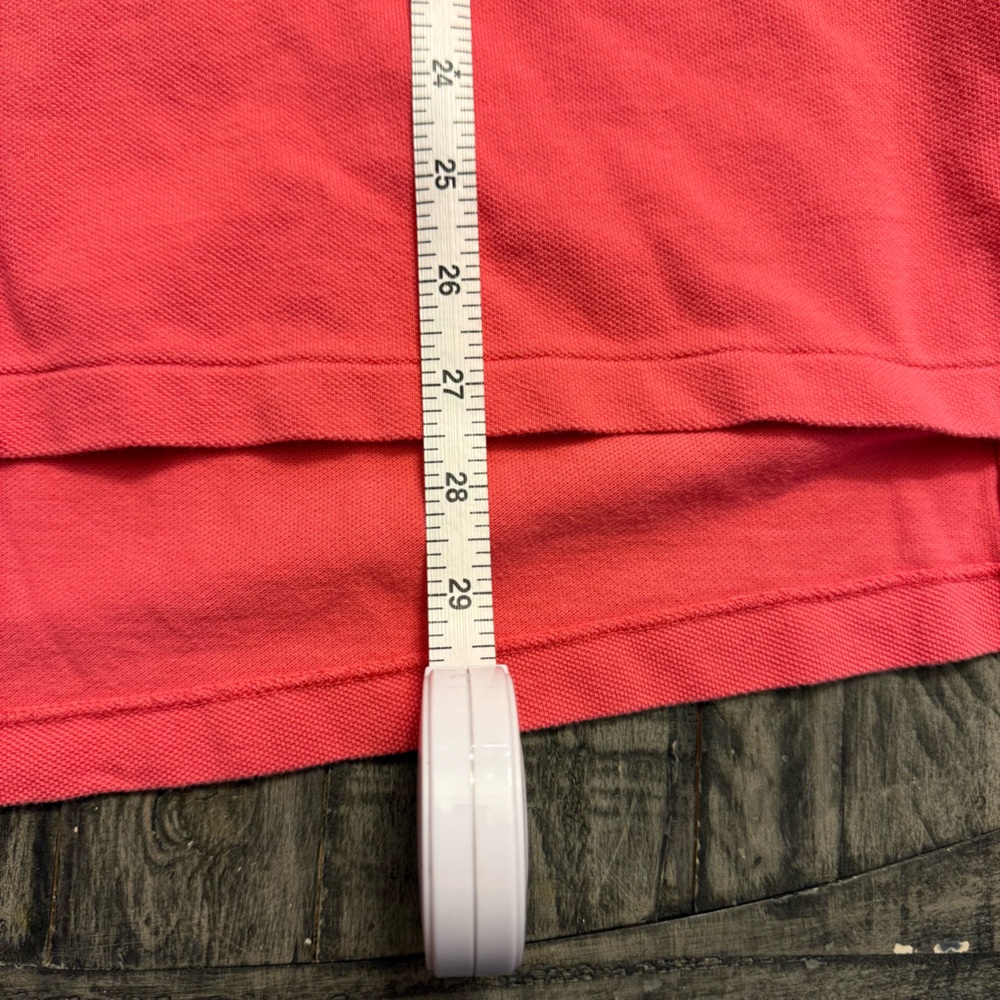 Vtg Polo Ralph Lauren Polo Shirt Mens 1XL Pink Coral‎ Pony Short Sleeve - Picture 4 of 5